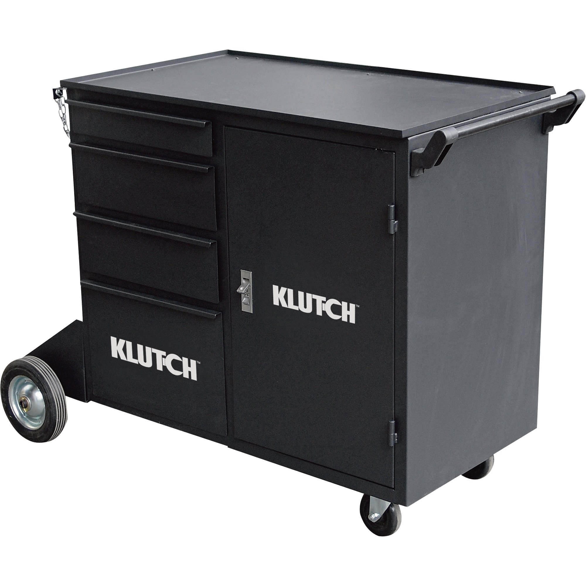 Klutch Heavy-Duty Twin Cylinder Welding Cabinet — 400-Lb. Capacity